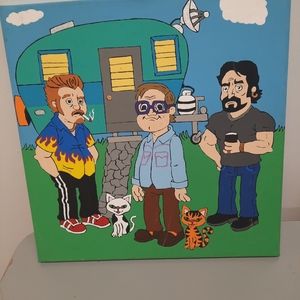 HAND PAINTED Original trailer park boys painting (medium)